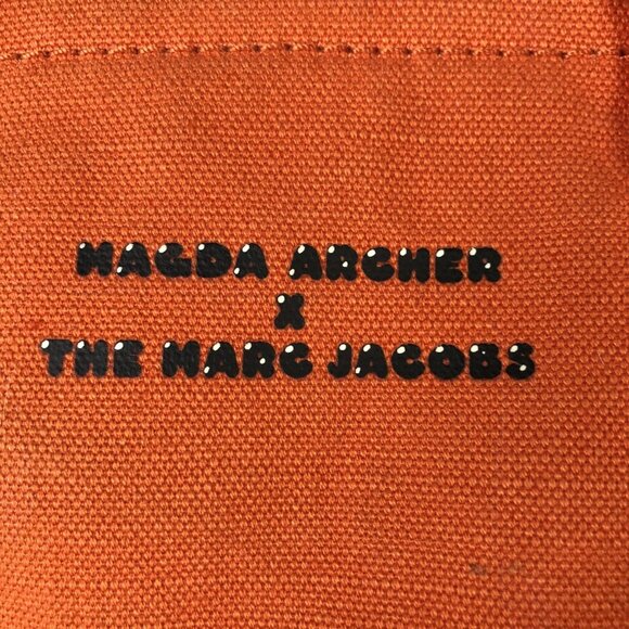 The Marc Jacobs Tote Bag Womens Orange Canvas Magda Archer Stay Fresh Crossbody - Picture 15 of 16